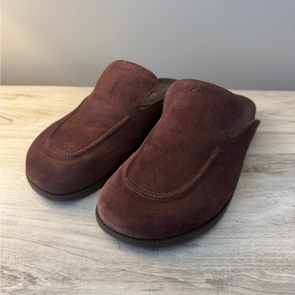 Larroude x Parke Clog in Brown Suede - Picture 3 of 6